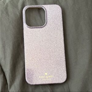 Kate Spade Sparkly Purple iPhone 13 Pro Case – Hard Shell